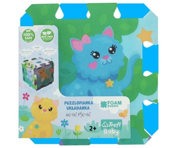 Nezbedné mačky penové puzzle - Trefl