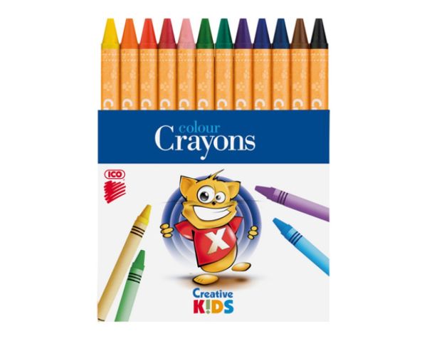 ICO: Voskovky Creative Kids 12farieb/bal