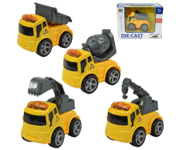 Die-Cast City Style: Pracovné stroje - autíčka v rôznych variantoch 1ks