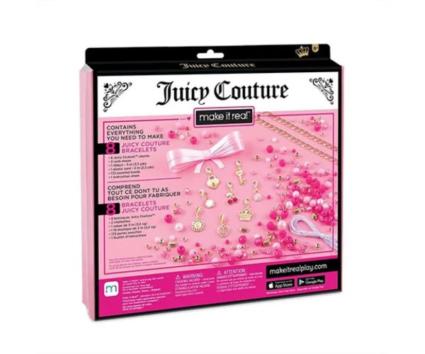 Make It Real: Juicy Couture náramky - Len ružová