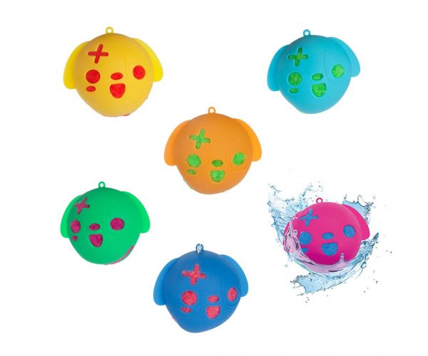 Splash opakovane použiteľná vodná bomba lopta 6 cm, v rôznych prevedeniach, 1 ks