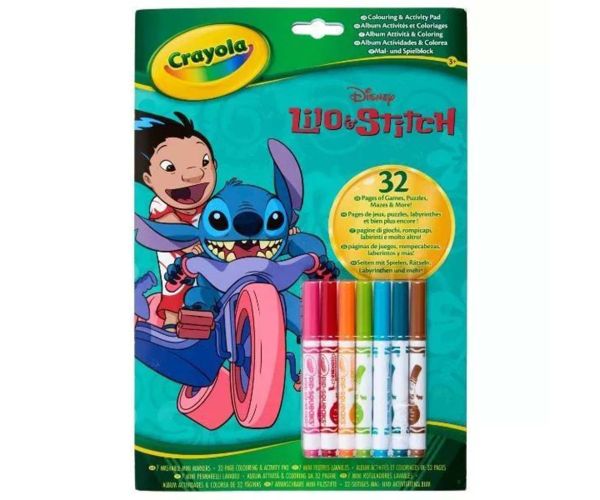 Crayola: Lilo & Stitch omaľovánka a zošit na aktivity