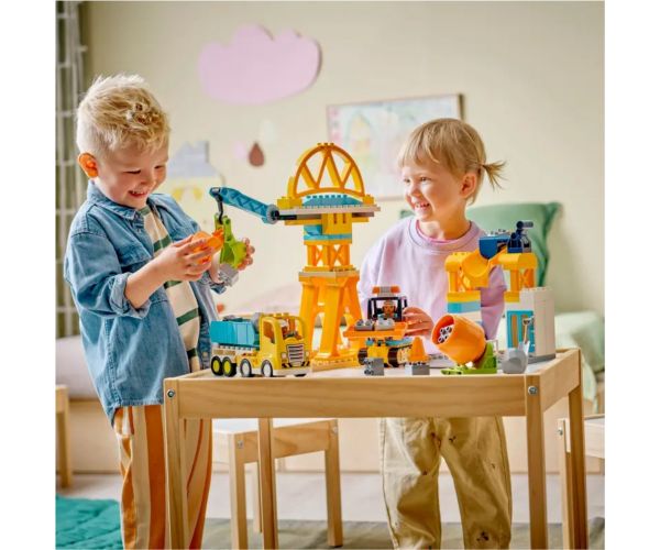 LEGO® DUPLO®: 3 v 1 stavebná plocha a pracovné stroje (10476)