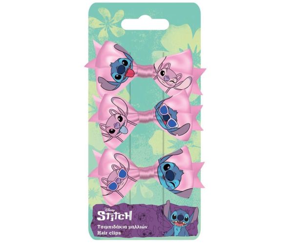 Luna: Sada 3 mašľových sponiek do vlasov Lilo & Stitch