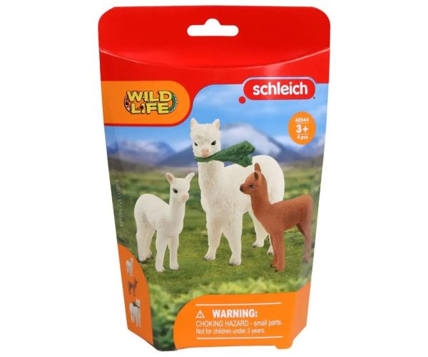 Schleich: Wild Life - Rodina alpák figúrkový set (42544)