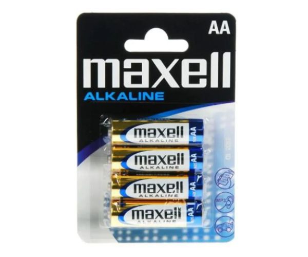 Maxell: Alkalická stužková batéria 1.5V AA LR6 4ks blisterové balenie
