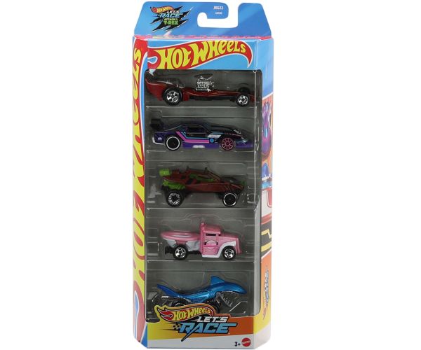Hot Wheels: Lets Race sada 5 štýlových autíčok 1/64 - Mattel