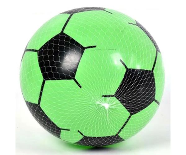 Gumová lopta s futbalovým vzorom 23 cm