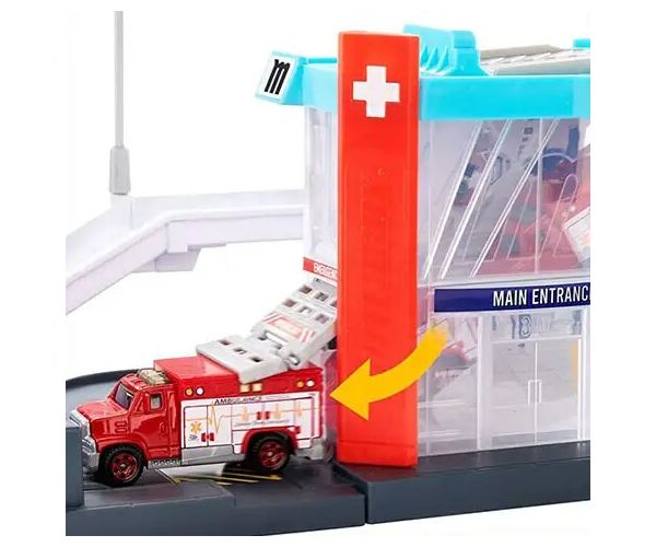 Matchbox: Action Drivers čerpacia stanica s vrtuľníkom - Mattel