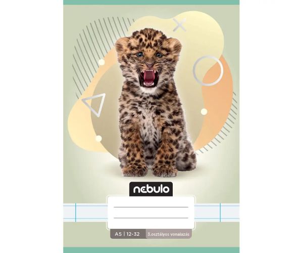 Nebulo: Zošit pre 3. ročník linajkový A5 12-32 Zvieratká - Leopard