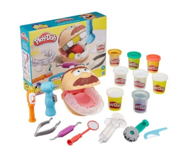 Play-Doh: Dr. Drill N Fill zubársky modelovací set s doplnkami - Hasbro
