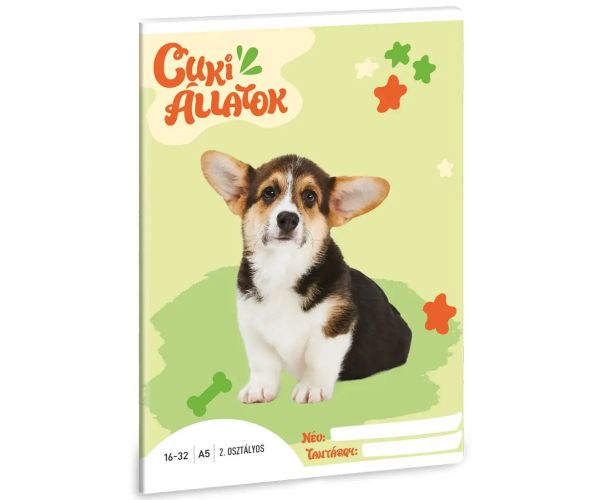 Ars Una: Roztomilé zvieratá - Welsh Corgi 2. ročník linajkový zošit A/5