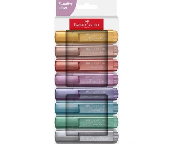 Faber-Castell: 1546 Metál 8 db-os szövegkiemelő filctoll szett