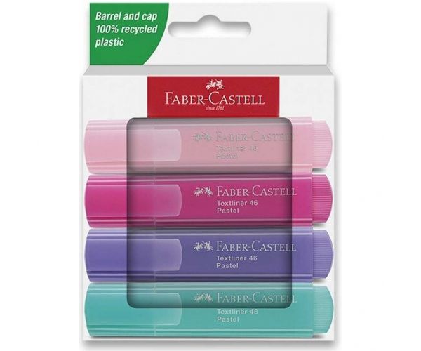 Faber-Castell: 1546 Szövegkiemelő pasztell színben 4db-os szett