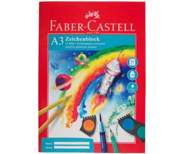 Faber-Castell: A3 rajzfüzet – 10 ív, 100 g-os papír