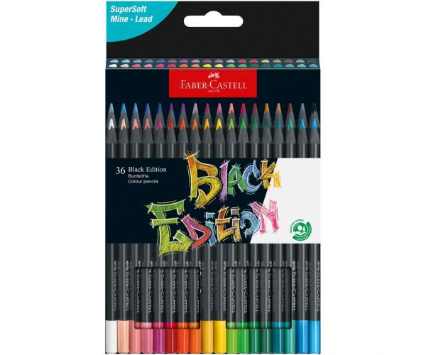 Faber-Castell: Black Edition színes ceruza szett 36db-os