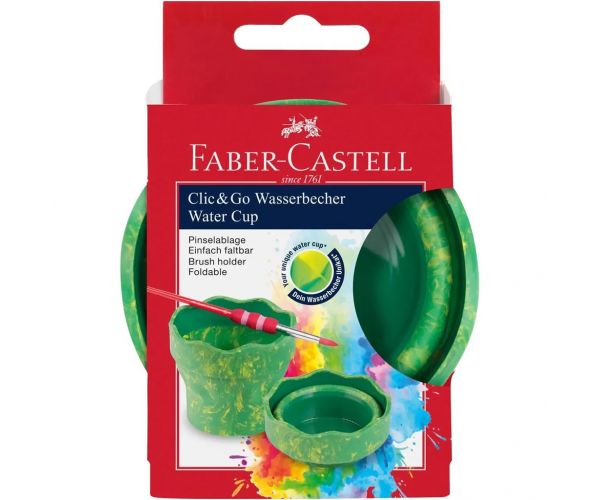 Faber-Castell: Click and Go zöld márvány ecsettál