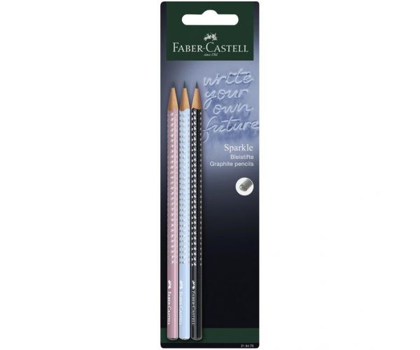 Faber-Castell: GRIP Sparkle Harmony 3 db-os grafitceruza szett "B"