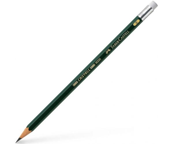 Faber-Castell: Castell 9000 grafitceruza radírvéggel B