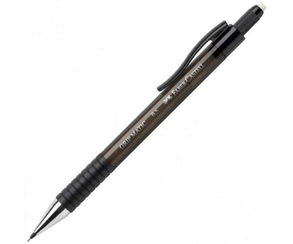 Faber-Castell: Grip Matic grafit töltőceruza 0,5mm-es heggyel fekete színben
