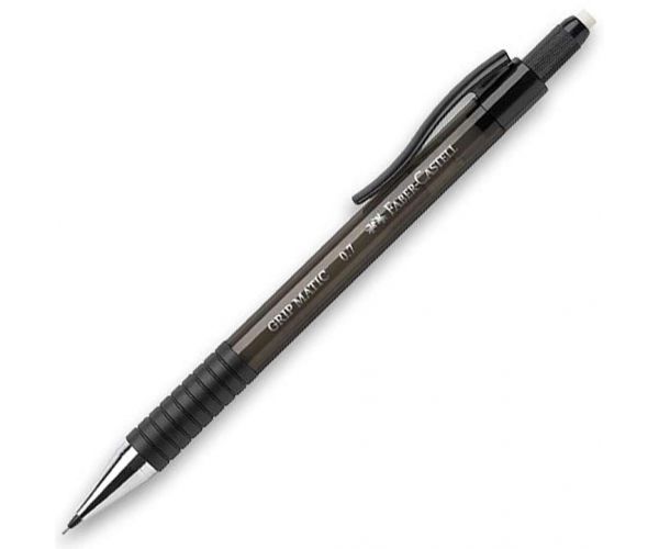 Faber-Castell: Grip Matic grafit töltőceruza 0,7mm-es heggyel fekete színben