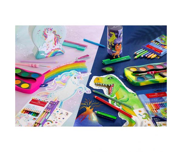Faber-Castell: Jumbo GRIP dinoszauruszos színesceruza készlet 8+2db-os csomag