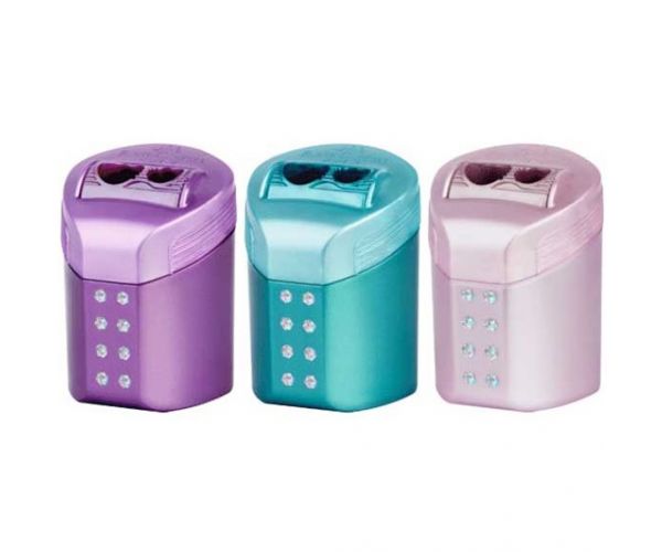 Faber-Castell: RollOn Sparkle két lyukú tartályos hegyező többféle színben 1db