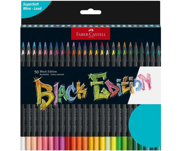 Faber-Castell: Black Edition színes ceruza szett 50db-os
