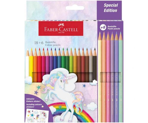 Faber-Castell: Kastélyos színesceruza készlet 18+6db-os csomag