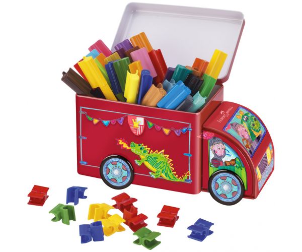 Faber-Castell: Filctoll készlet fém teherautóban 33db-os