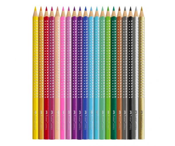 Faber-Castell: Sparkle színesceruza szett – 20 darabos fém díszdobozos