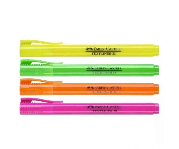 Faber-Castell: Textliner 38 Szövegkiemelő szett fluoreszkáló színekkel 4db-os csomag