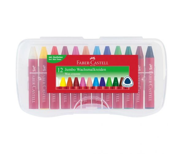 Faber-Castell: Triangular Jumbo zsírkréta 12db-os szett