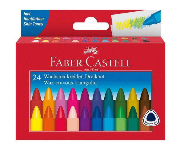 Faber-Castell: Triangular Jumbo zsírkréta 24db-os szett