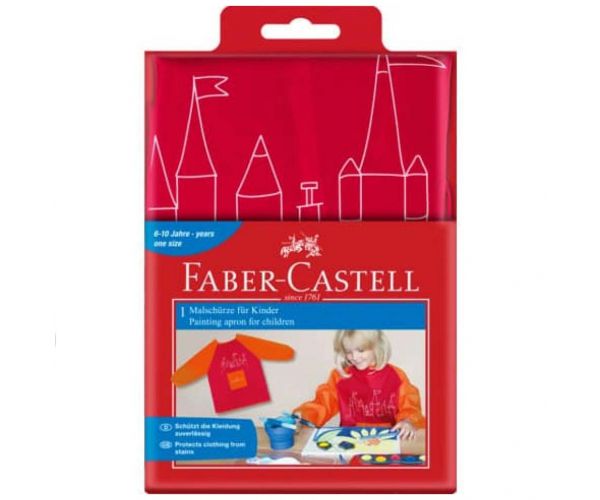 Faber-Castell: festőkötény gyerekeknek piros-narancssárga színben