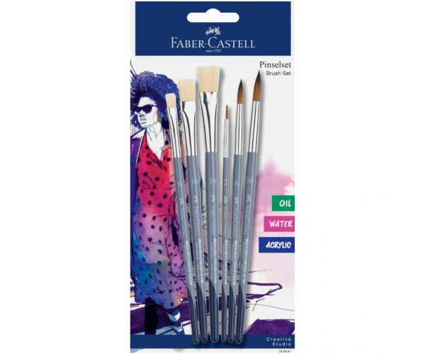 Faber-Castell: 6db-os ecset készlet