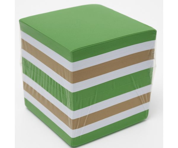 Jegyzettömb színes ragasztott 900 lapos 8,5x8,5x8,5cm