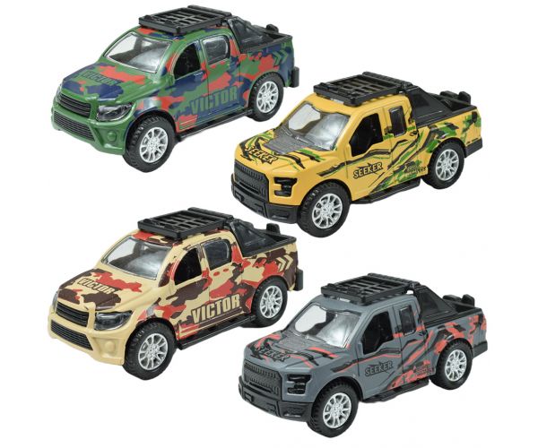 Fast Racer: Lendkerekes PickUp terepjáró többféle változatban 11cm