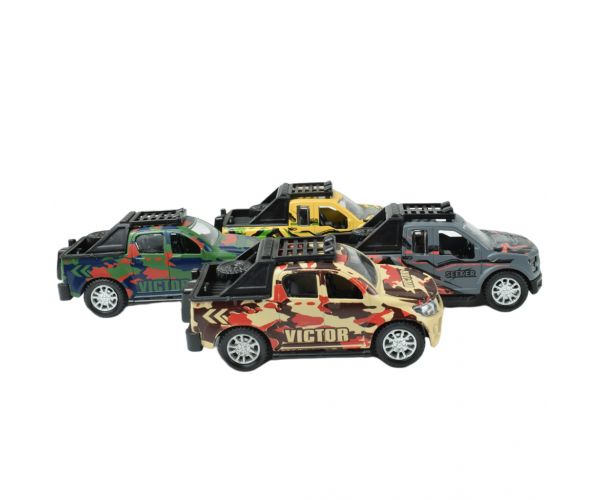 Fast Racer: Lendkerekes PickUp terepjáró többféle változatban 11cm