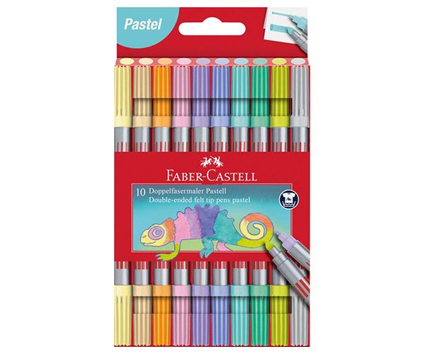 Faber-Castell: Filctoll készlet 10db-os kétvégű pasztell színekben