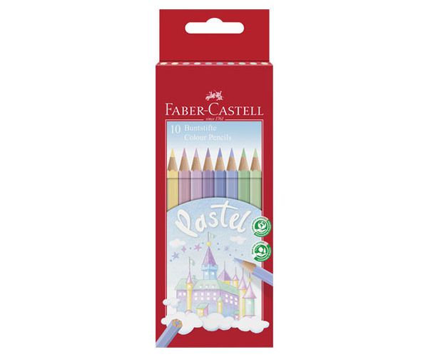 Faber-Castell: Pasztell színes ceruza 10db-os szett