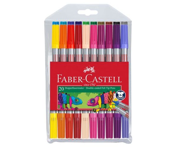 Faber-Castell: Filctoll készlet 20db-os kétvégű