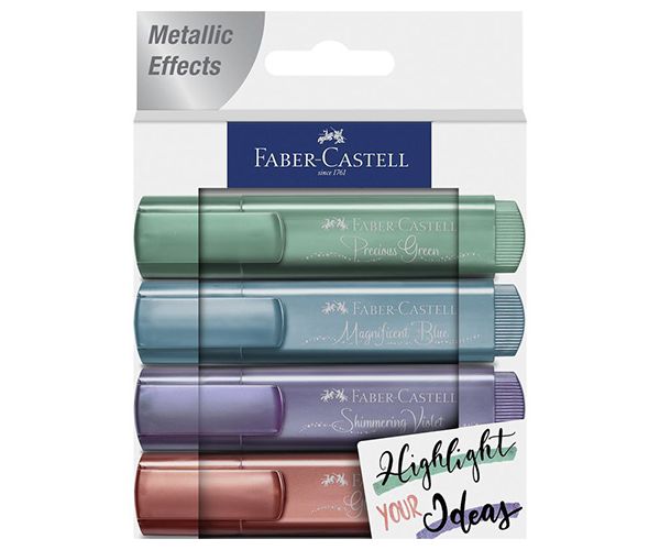 Faber-Castell: 1546 Metál szövegkiemelő készlet 4db-os szett