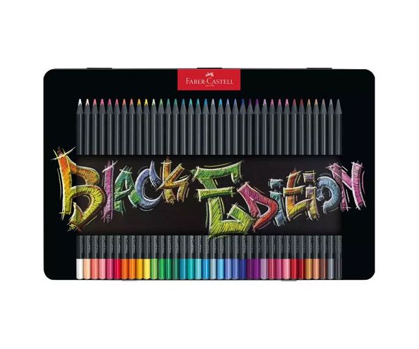 Faber-Castell: Black Edition színes ceruza 36db-os szett fém dobozban
