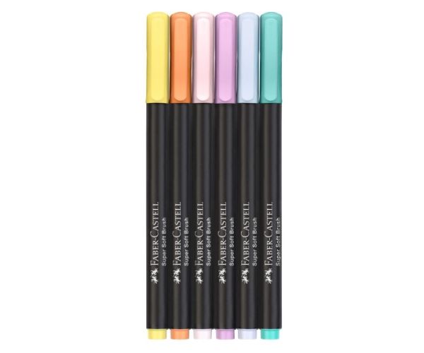 Faber-Castell: Black Edition pasztell színek 6db-os színes filctoll szett