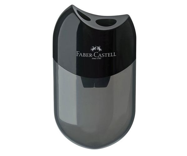 Faber-Castell: Dupla tartós műanyag hegyező fekete