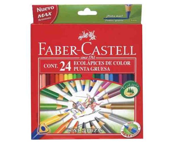 Faber-Castell: ECO háromszögletű színes ceruza 24db-os
