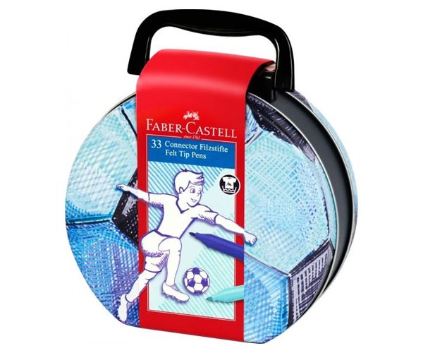 Faber Castell: Focis Connector filctoll készlet 33db-os fém dobozban