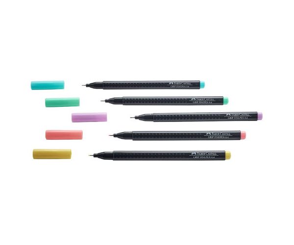 Faber-Castell: Grip 0,4mm-es pasztell tűfilctoll szett 5db-os