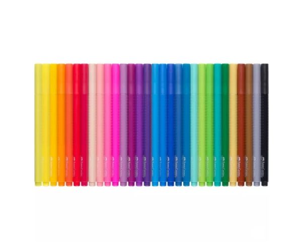 Faber-Castell: Grip 30db-os színes filctoll szett
